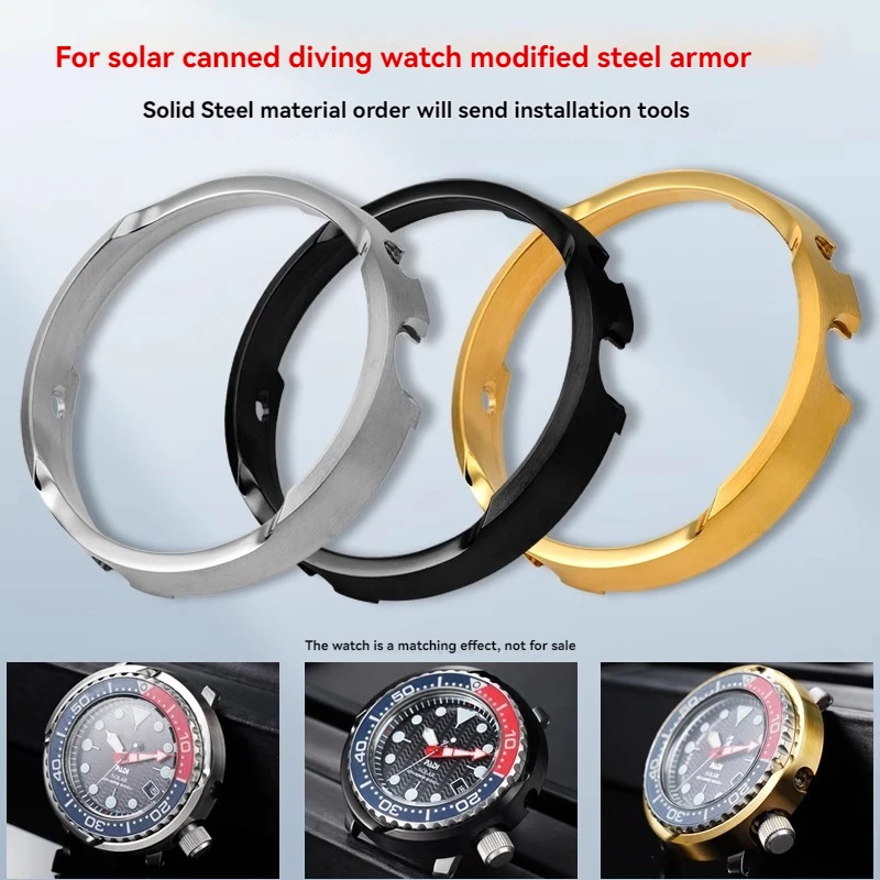 Modified Case Protector Shroud for Seiko Canned SNE497 SNE498 SNE499 SNE518 SNE533 Metal Armor Steel Bezel Men Outer Shell
Modified Case Protector Shroud for Seiko Canned SNE497 SNE498 SNE499 SNE518 SNE533 Metal Armor Steel Bezel Men Outer Shell