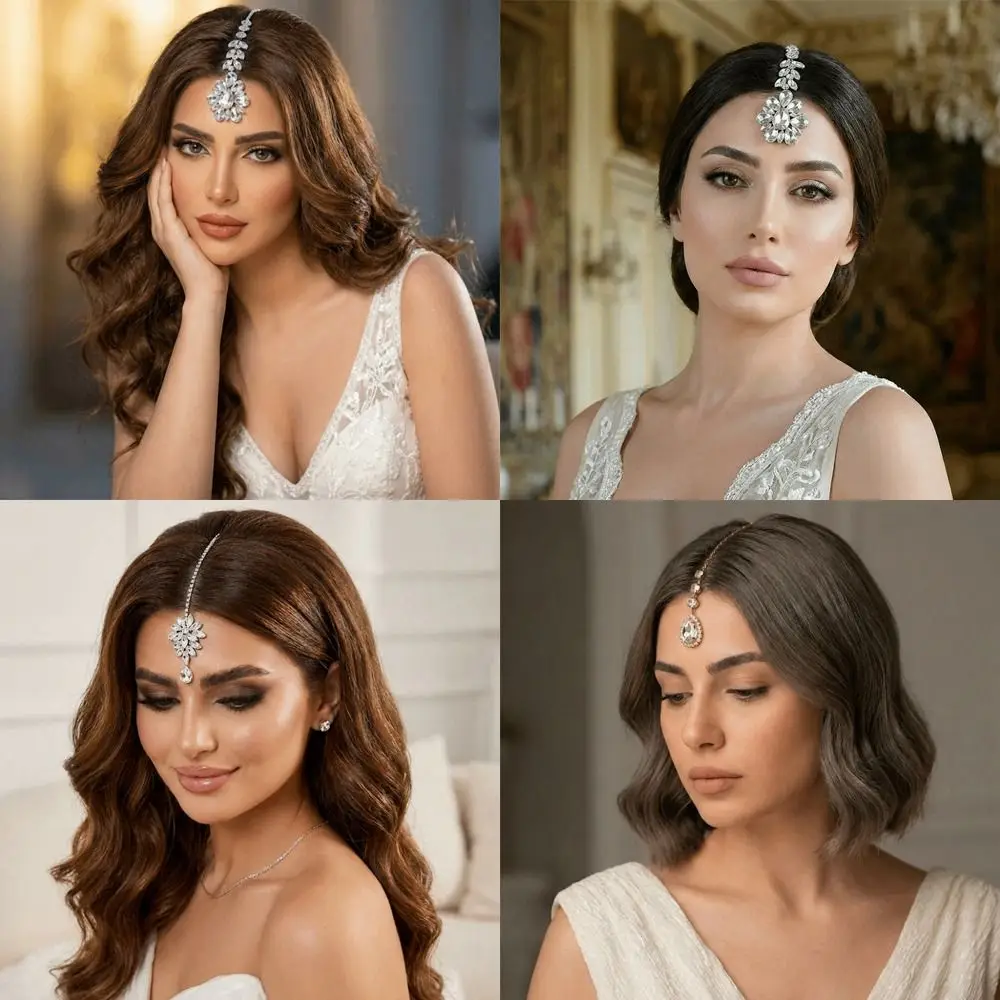 Headband Handmade Forehead Jewelry Sparkly Rhinestone Tassel Head Chain Silver Color Flowers Hair Jewelry Indian Bridal
Headband Handmade Forehead Jewelry Sparkly Rhinestone Tassel Head Chain Silver Color Flowers Hair Jewelry Indian Bridal