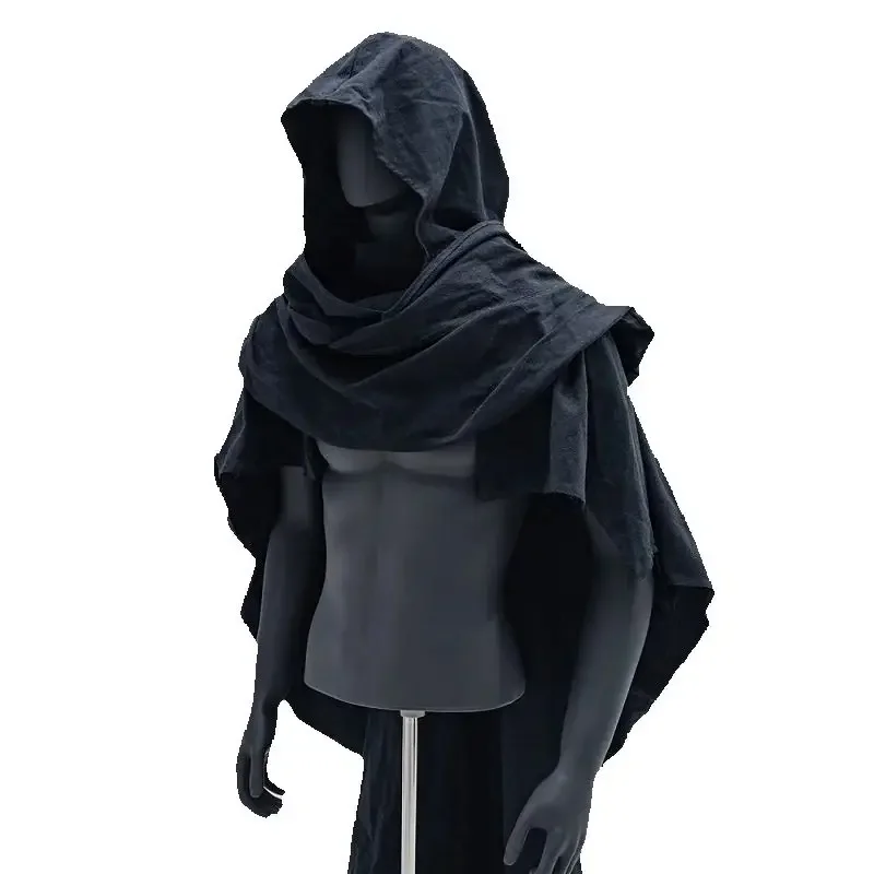 TRN Black Outdoor Retro Cotton And Linen Cloak Cloak ALL COTTON RETRO LINEN IMITATION CREPE FABRIC
TRN Black Outdoor Retro Cotton And Linen Cloak Cloak ALL COTTON RETRO LINEN IMITATION CREPE FABRIC