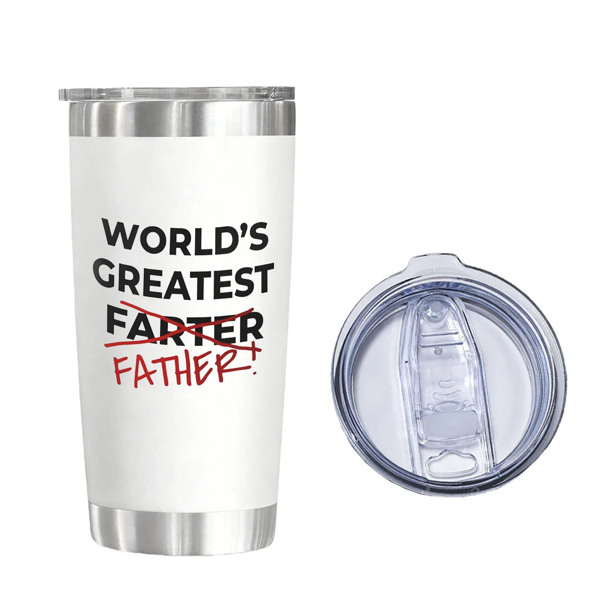 World's Greatest Father (Farter Funny Joke) 20 oz Vacuum Flask Tumbler for Christmas Birthday Presents
World's Greatest Father (Farter Funny Joke) 20 oz Vacuum Flask Tumbler for Christmas Birthday Presents