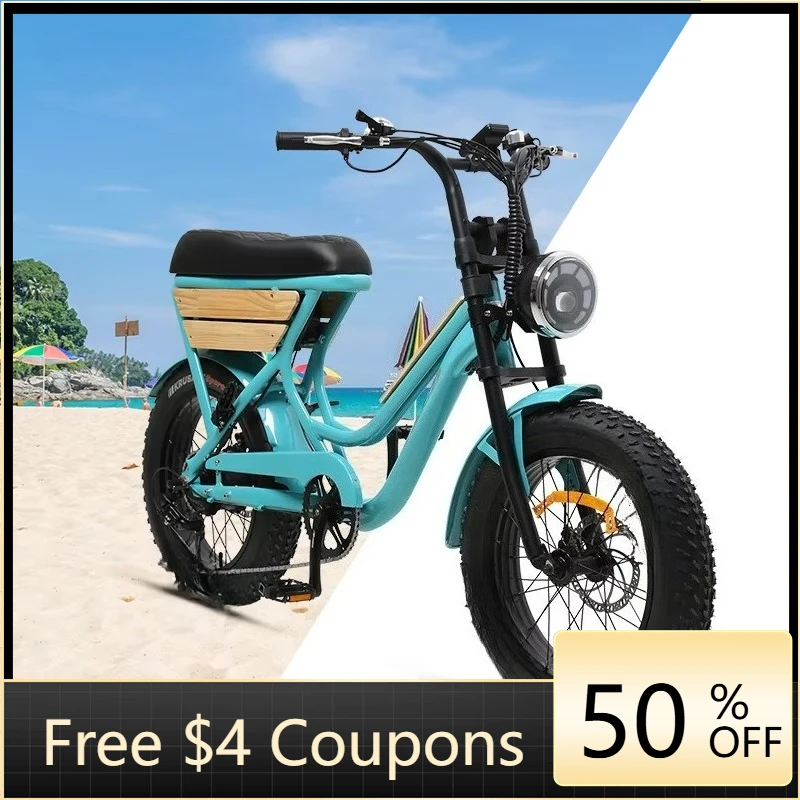 Rs Powerful electric motorcycle 20-inch alloy frame 48V lithium battery, women's electric fat tire bicycle
Rs Powerful electric motorcycle 20-inch alloy frame 48V lithium battery, women's electric fat tire bicycle