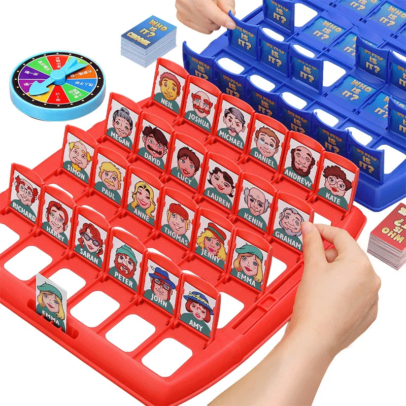 Guess Who I Am Puzzle Game Two Person Interactive Portable Tray Puzzle Board Game Suitable for Children
Guess Who I Am Puzzle Game Two Person Interactive Portable Tray Puzzle Board Game Suitable for Children