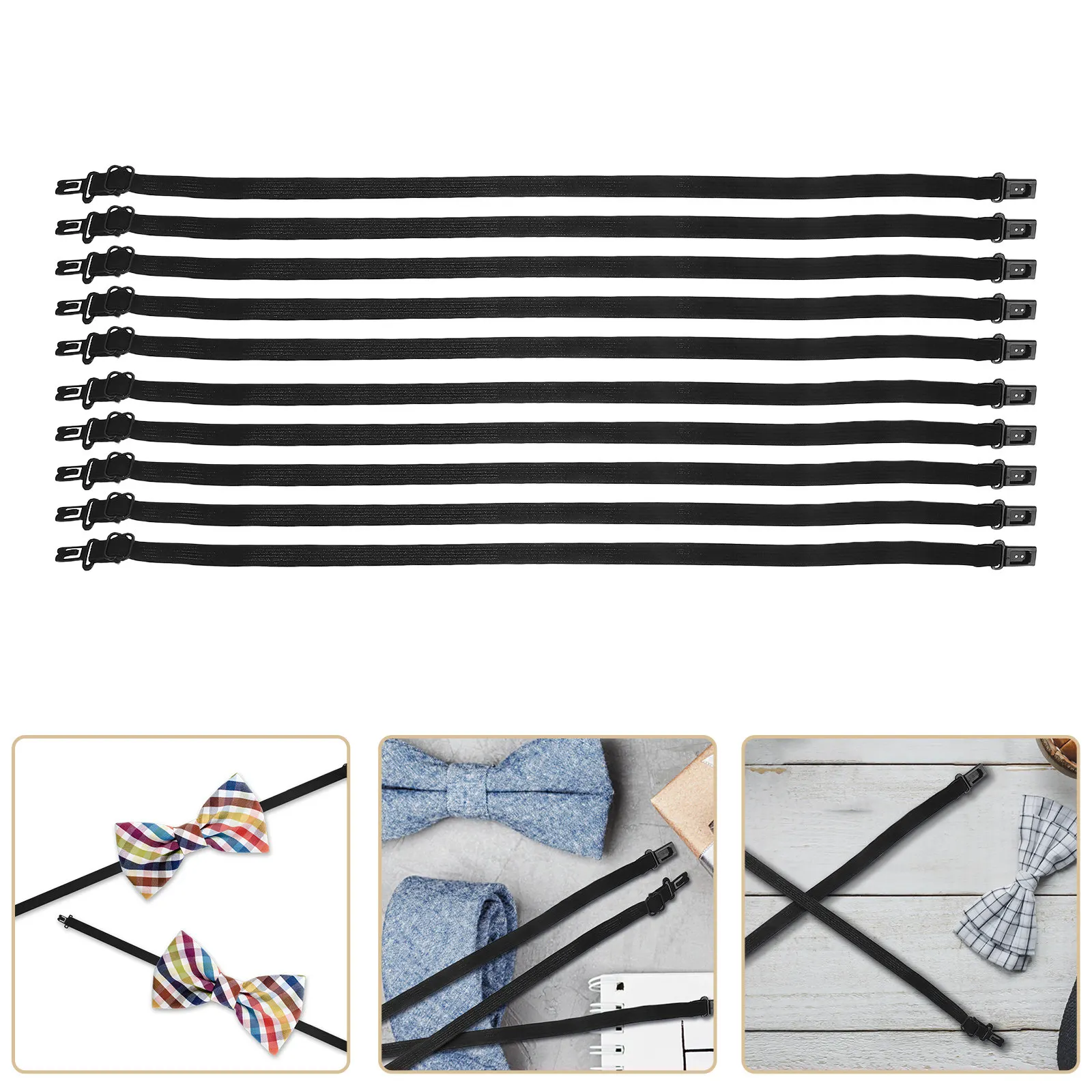 10 шт. регулируемых эластичных ремешков-удлинителей для галстуков и бабочек с зажимами для мужчин, для повседневного и делового использования, удлинитель для галстуков и бабочек
10 шт. регулируемых эластичных ремешков-удлинителей для галстуков и бабочек с зажимами для мужчин, для повседневного и делового использования, удлинитель для галстуков и бабочек