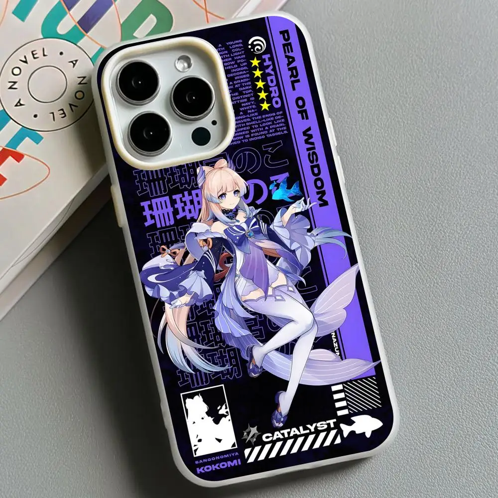 Game GI Kokomi Phone Case for iPhone 17 16 15 14 13 12 11 Air Pro Max Plus Jelly Double layer White Cover
Game GI Kokomi Phone Case for iPhone 17 16 15 14 13 12 11 Air Pro Max Plus Jelly Double layer White Cover