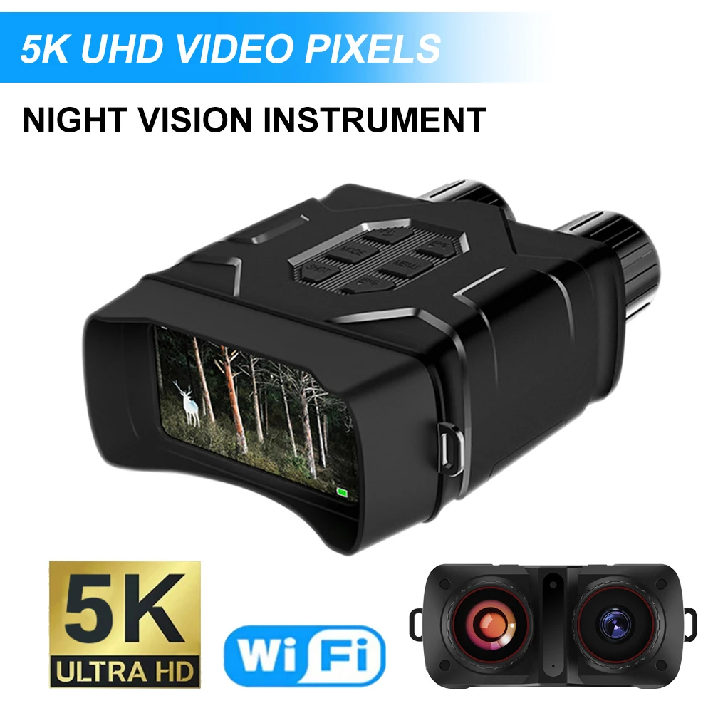 Бинокль ночного видения NV016, бинокль с Wi-Fi 5K UHD, 4-дюймовым экраном, 52 МП, 10-кратным цифровым зумом, для охоты и кемпинга
Бинокль ночного видения NV016, бинокль с Wi-Fi 5K UHD, 4-дюймовым экраном, 52 МП, 10-кратным цифровым зумом, для охоты и кемпинга