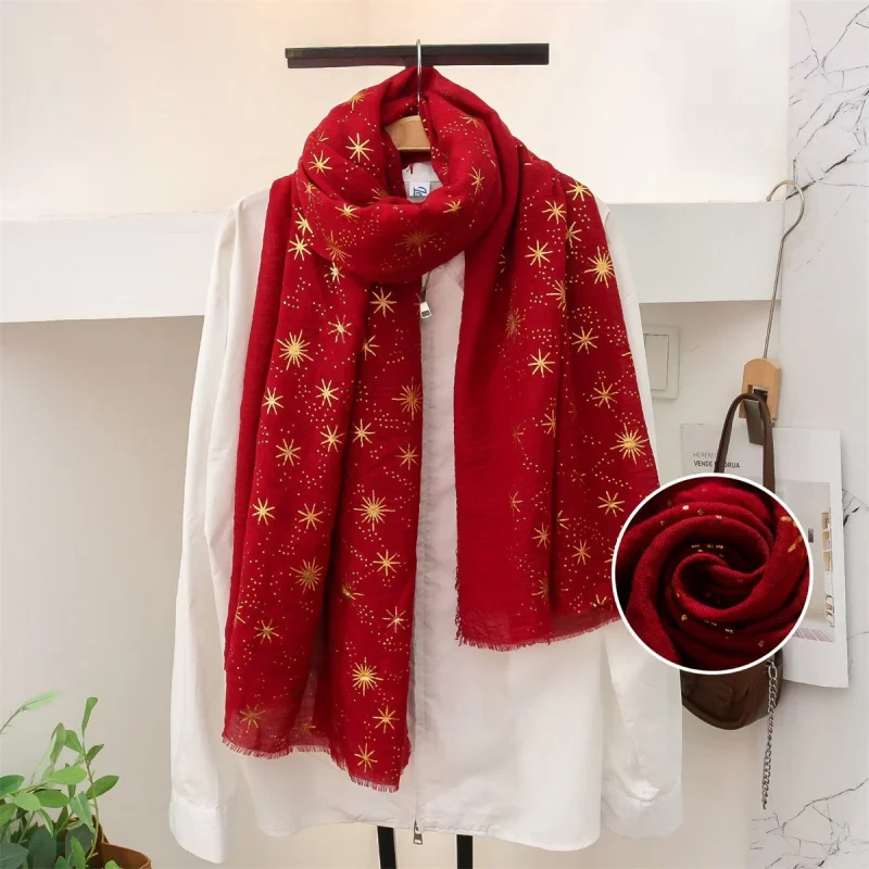 New Soft Bronzing XINGX Printed Rayon Scarf Cotton and Linen Breathable Headcloth Women's Shawl Scarf Wholesale
New Soft Bronzing XINGX Printed Rayon Scarf Cotton and Linen Breathable Headcloth Women's Shawl Scarf Wholesale