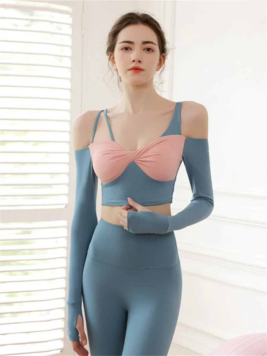 Seamless Yoga Set Women Long Sleeve Contrast Sport Suit Tie Up Fitness Crop Top with High Waist Legging Two-piece Set Sportswear
Seamless Yoga Set Women Long Sleeve Contrast Sport Suit Tie Up Fitness Crop Top with High Waist Legging Two-piece Set Sportswear