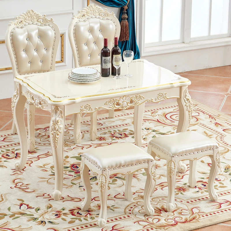 Dining table European dining chair furniture dining table Solid wood small apartment household simple carved modern rectangular
Dining table European dining chair furniture dining table Solid wood small apartment household simple carved modern rectangular
