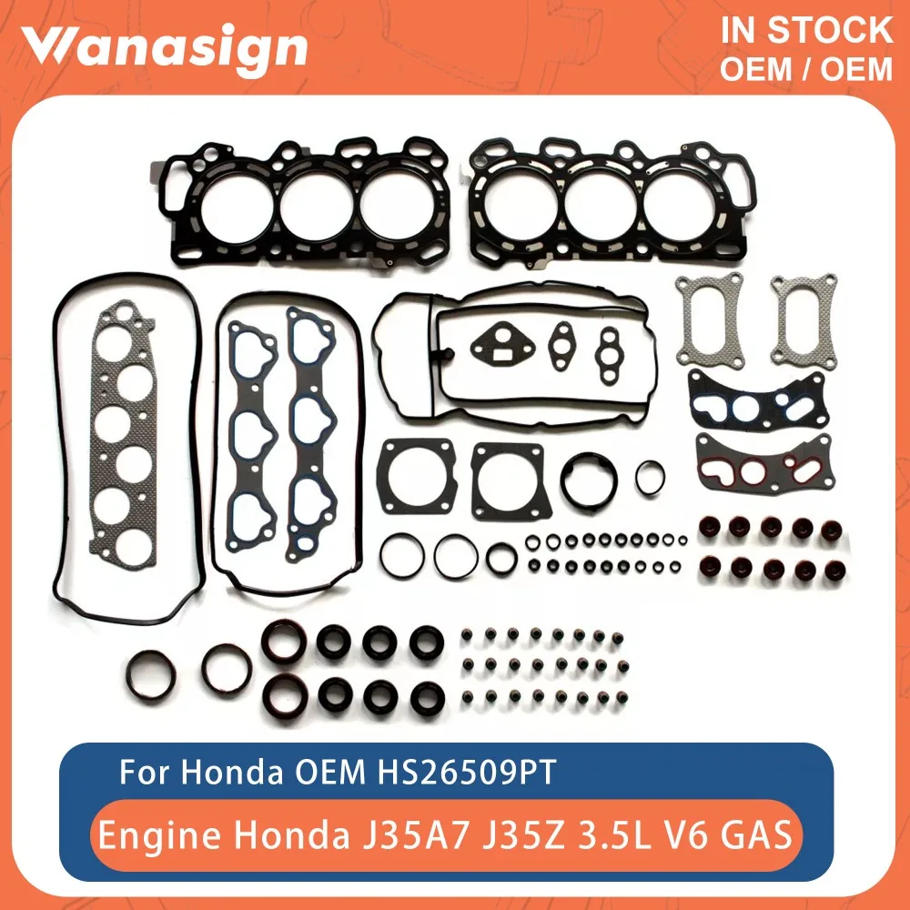 Engine Full Gasket Set Fit 3.5 L For Honda Accord Odyssey Acura RDX Pilot J35A7 J35Z J35A8 J35Z2 3.5L V6 GAS 24V 07-17 HS26509PT
Engine Full Gasket Set Fit 3.5 L For Honda Accord Odyssey Acura RDX Pilot J35A7 J35Z J35A8 J35Z2 3.5L V6 GAS 24V 07-17 HS26509PT