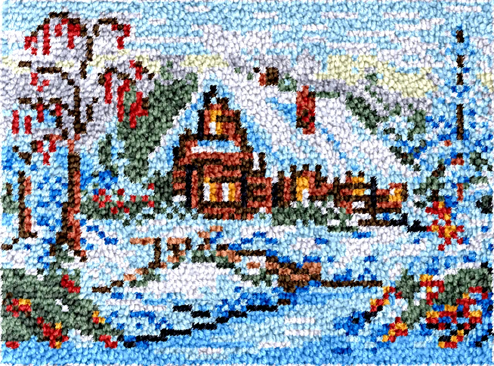 Winter Snow DT2503 Embroidery Canvas Latch Hook Kits, Unfinished Acrylic Yarn, Embroidery Cushion, Cross Stitch Carpet
Winter Snow DT2503 Embroidery Canvas Latch Hook Kits, Unfinished Acrylic Yarn, Embroidery Cushion, Cross Stitch Carpet