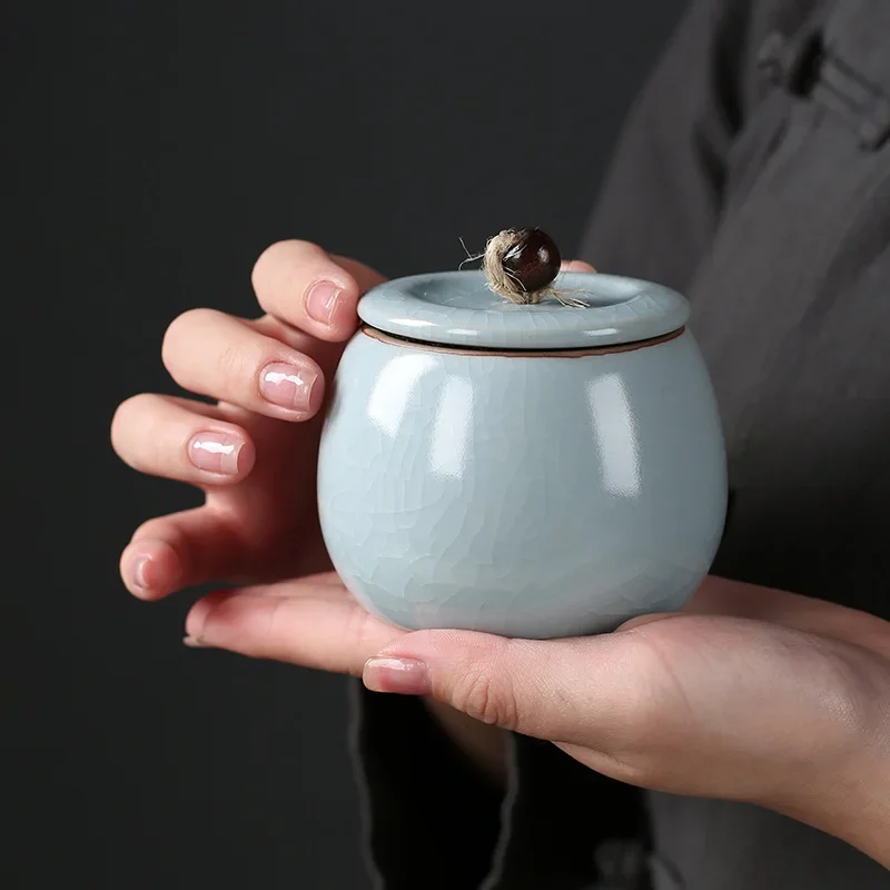 Cracked Ceramic Tea Portable Airtight Jar Storage Kitchen Grain Decor
Cracked Ceramic Tea Portable Airtight Jar Storage Kitchen Grain Decor