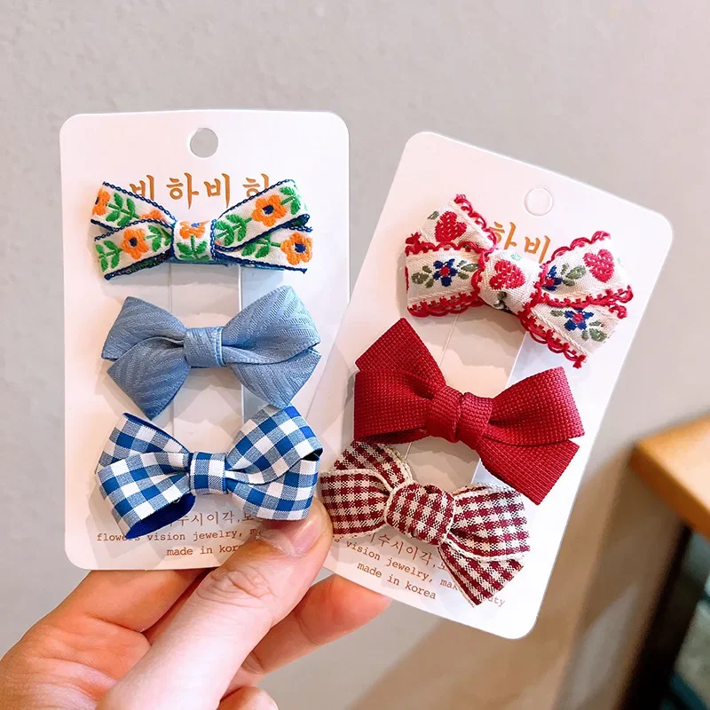3pcs/set Children Girl Tie Bow Floral Solid Color Hair Clips Baby Bang Side Clip Bow Hair Pin Kid Girl Hair Accessories
3pcs/set Children Girl Tie Bow Floral Solid Color Hair Clips Baby Bang Side Clip Bow Hair Pin Kid Girl Hair Accessories