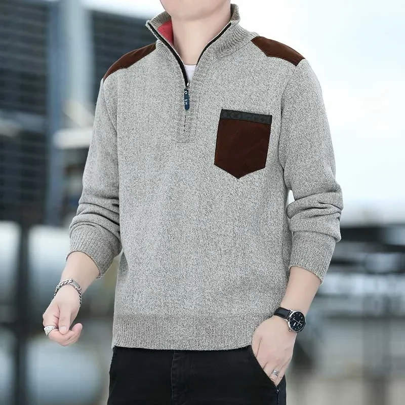 2025 Autumn/Winter New Men's Long Sleeve Knitted Shirt Twisted Flower Half Zipper Collar Versatile Warm Top
2025 Autumn/Winter New Men's Long Sleeve Knitted Shirt Twisted Flower Half Zipper Collar Versatile Warm Top