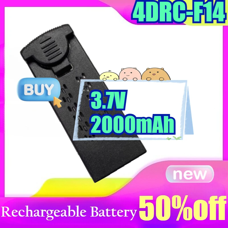 For 4DRC-F14 Drone 3.7V 2000mAh Battery & Propellers Replacement Accessories
For 4DRC-F14 Drone 3.7V 2000mAh Battery & Propellers Replacement Accessories