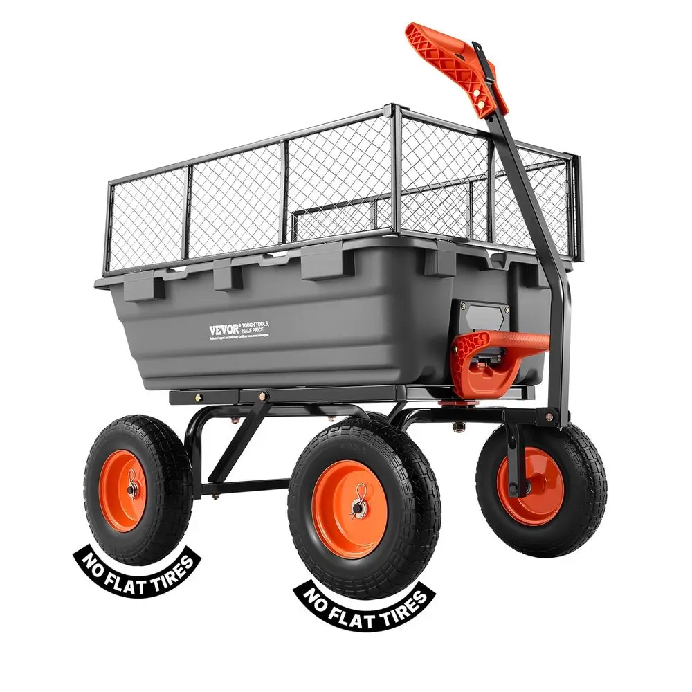 10 Cu.Ft 1200LBS Poly Garden Cart Dump Wagon, Heavy Duty Wheelbarrow with Convertible Handle and 13 Flat Free Tires, Outdoor Ya
10 Cu.Ft 1200LBS Poly Garden Cart Dump Wagon, Heavy Duty Wheelbarrow with Convertible Handle and 13 Flat Free Tires, Outdoor Ya