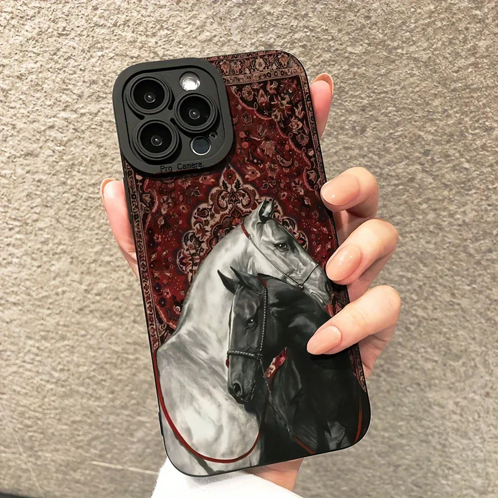 Pop For Xiaomi 14T Case Vintage Black And White Horse Pattern Phone Cases For Xiaomi 15 Cover
Pop For Xiaomi 14T Case Vintage Black And White Horse Pattern Phone Cases For Xiaomi 15 Cover