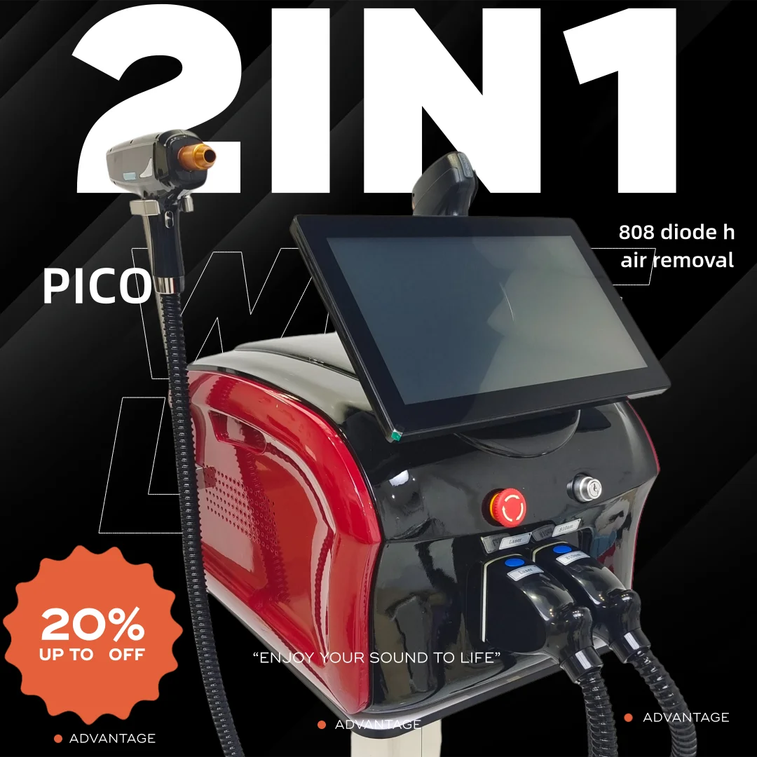 Новинка 2025 года, 2 в 1, 808 нм, диодный лазер IceHandle с Q-переключением Nd:YAG, портативный, 4000 Вт, высокая мощность, постоянное удаление волос и удаление татуировок
Новинка 2025 года, 2 в 1, 808 нм, диодный лазер IceHandle с Q-переключением Nd:YAG, портативный, 4000 Вт, высокая мощность, постоянное удаление волос и удаление татуировок