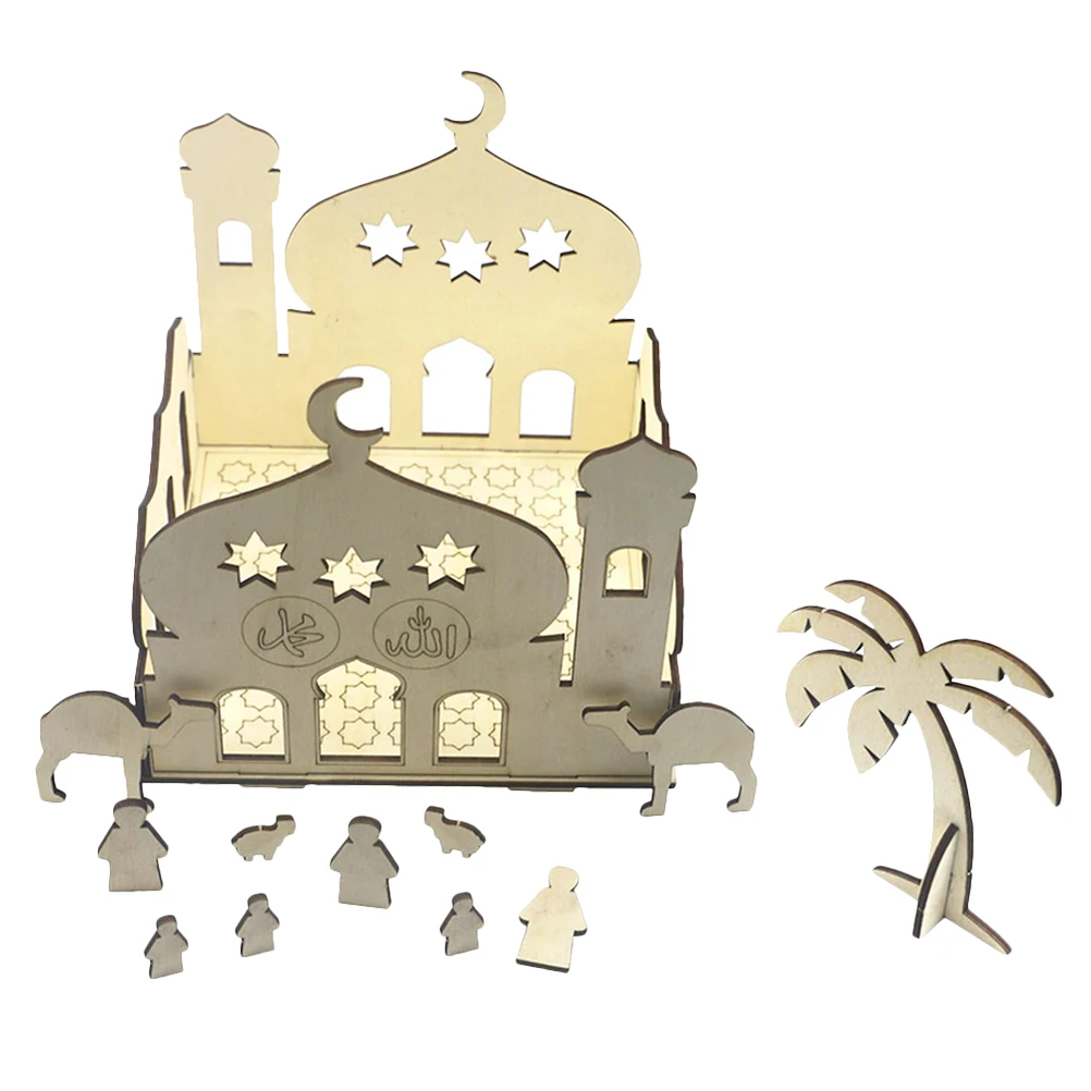 Wooden Decorations Special Design Household Festive Puzzle DIY Craft Ramadan Theme Safe Night Light Wooden 
Wooden Decorations Special Design Household Festive Puzzle DIY Craft Ramadan Theme Safe Night Light Wooden