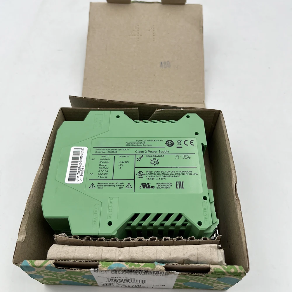 MINI-PS-100-240AC/2X15DC/1 Power Supply 2938743
MINI-PS-100-240AC/2X15DC/1 Power Supply 2938743