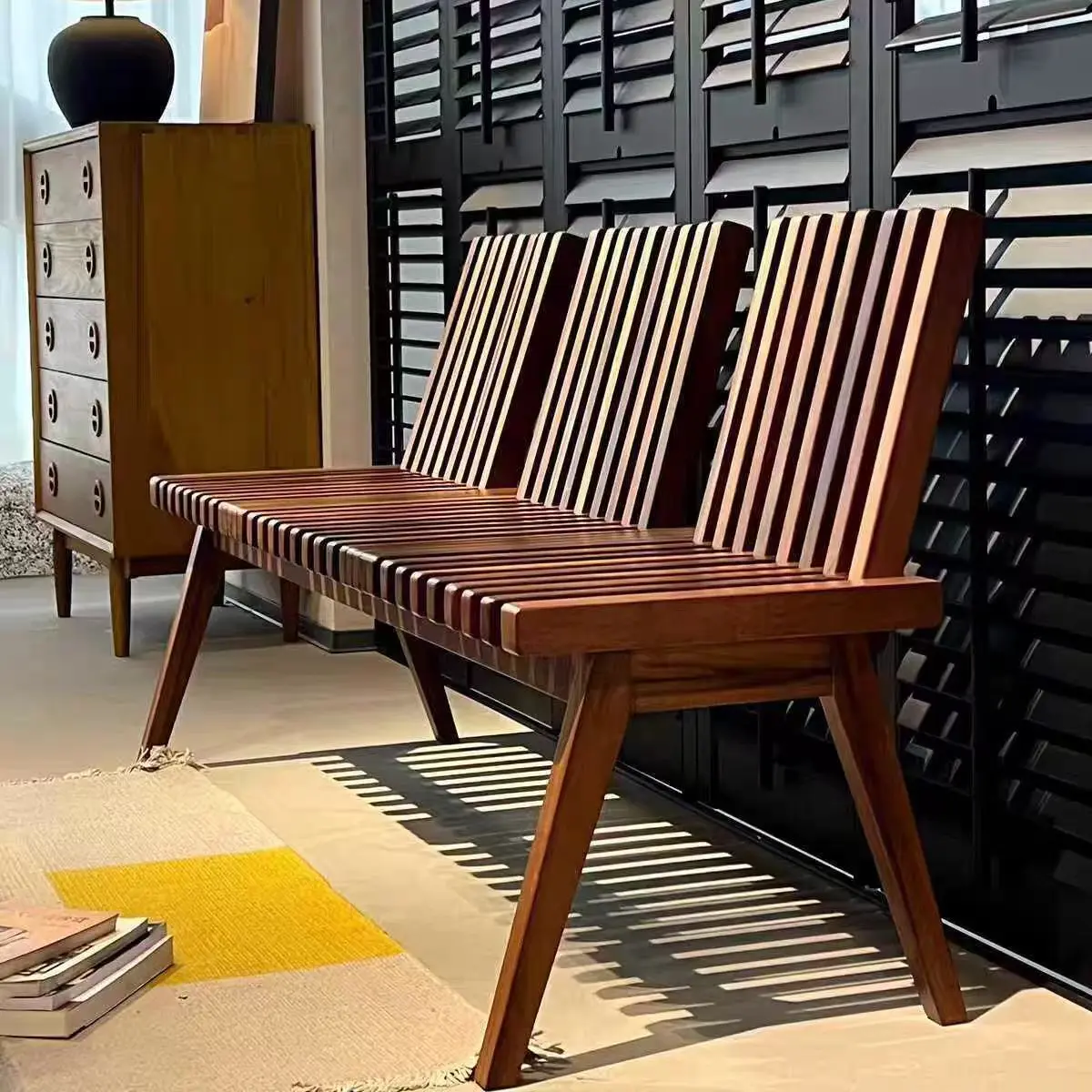 All solid wood dining table folding bench simple dining room bench with backrest bedside bench
All solid wood dining table folding bench simple dining room bench with backrest bedside bench
