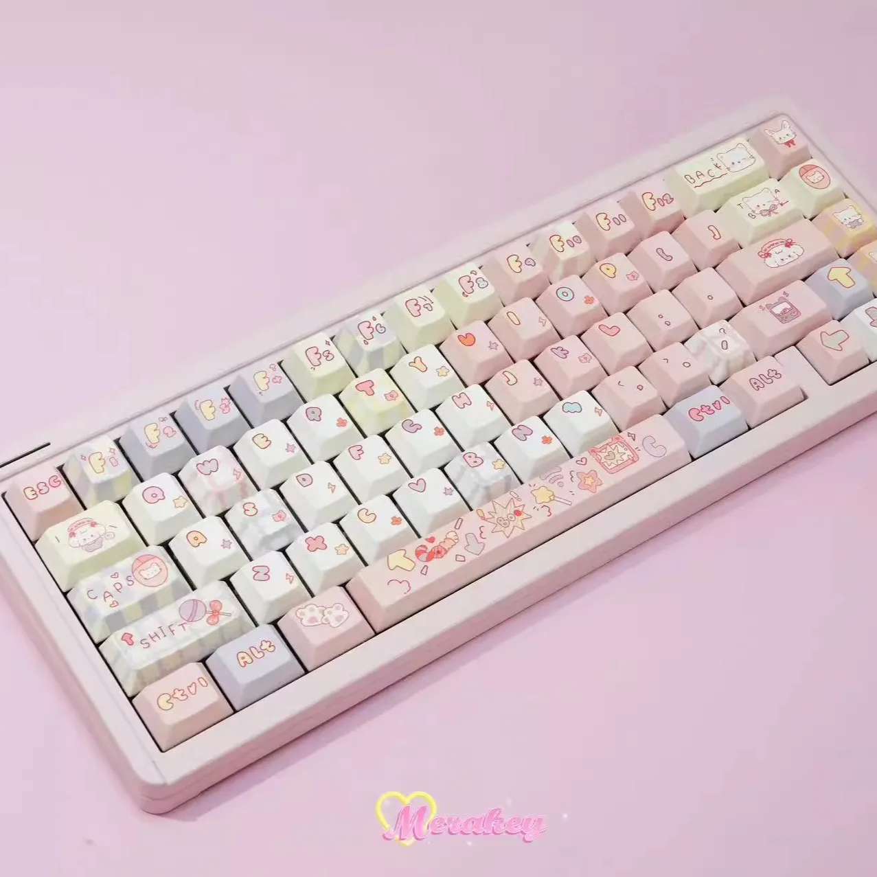 Cat high content PBT full five-sided sublimation 129-key mechanical keyboard keycaps
Cat high content PBT full five-sided sublimation 129-key mechanical keyboard keycaps