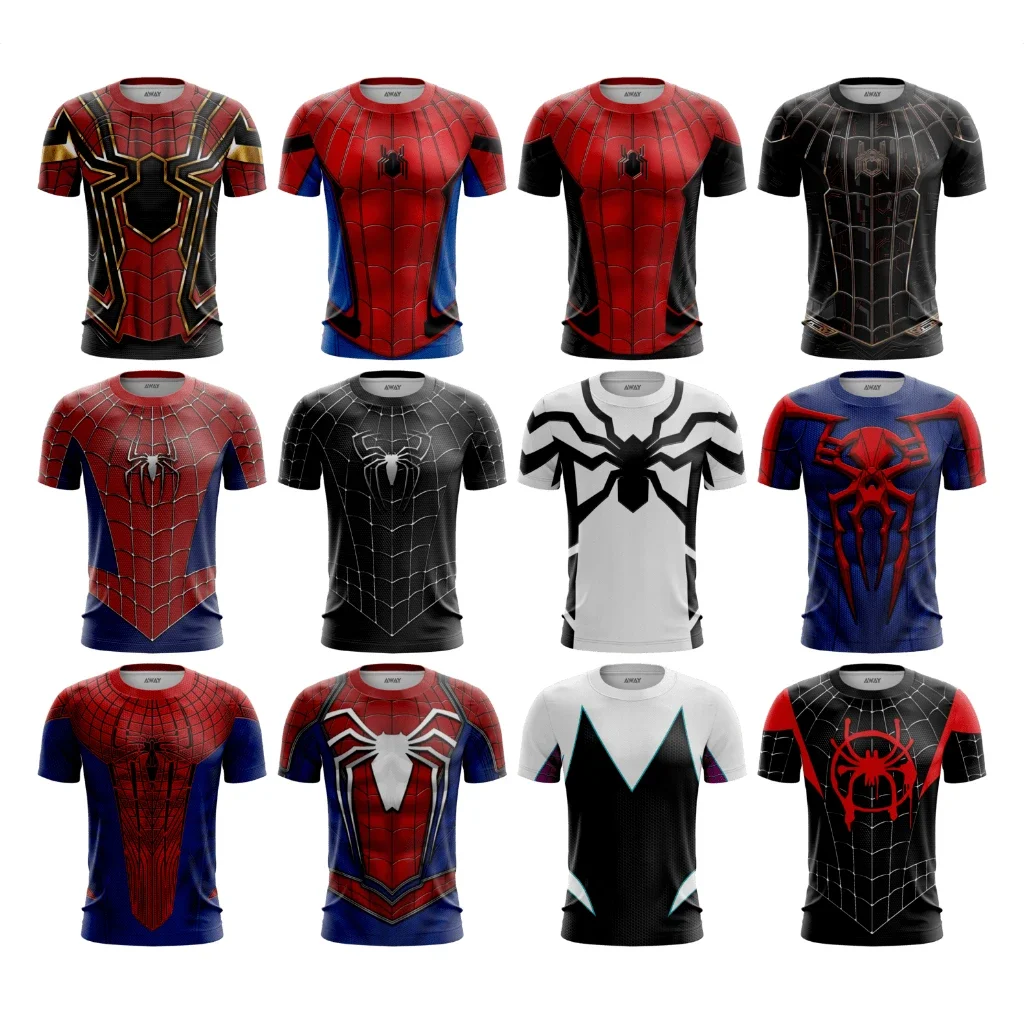 Hot Toys Superhero Spiderman Cosplay T-Shirt Family Summer Adult Kids Casual T-Shirt Breathable Quick Dry Fitness Sportswear
Hot Toys Superhero Spiderman Cosplay T-Shirt Family Summer Adult Kids Casual T-Shirt Breathable Quick Dry Fitness Sportswear