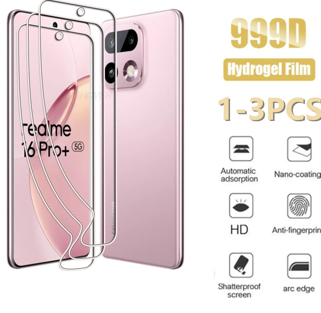 1-3 Pcs For Realme 16 Pro+ Plus 6.8" Realme16 16Pro RMX5120 Hydraulic Hydrogel Film Full Protective Screen Protector Cover
1-3 Pcs For Realme 16 Pro+ Plus 6.8" Realme16 16Pro RMX5120 Hydraulic Hydrogel Film Full Protective Screen Protector Cover