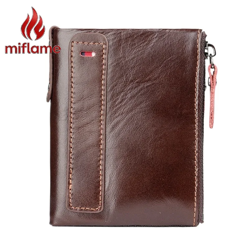 Men's Leather Bifold Wallet Zipper Coin Pocket Multiple Card Slots Slim Billfold Travel Business Gift
Men's Leather Bifold Wallet Zipper Coin Pocket Multiple Card Slots Slim Billfold Travel Business Gift