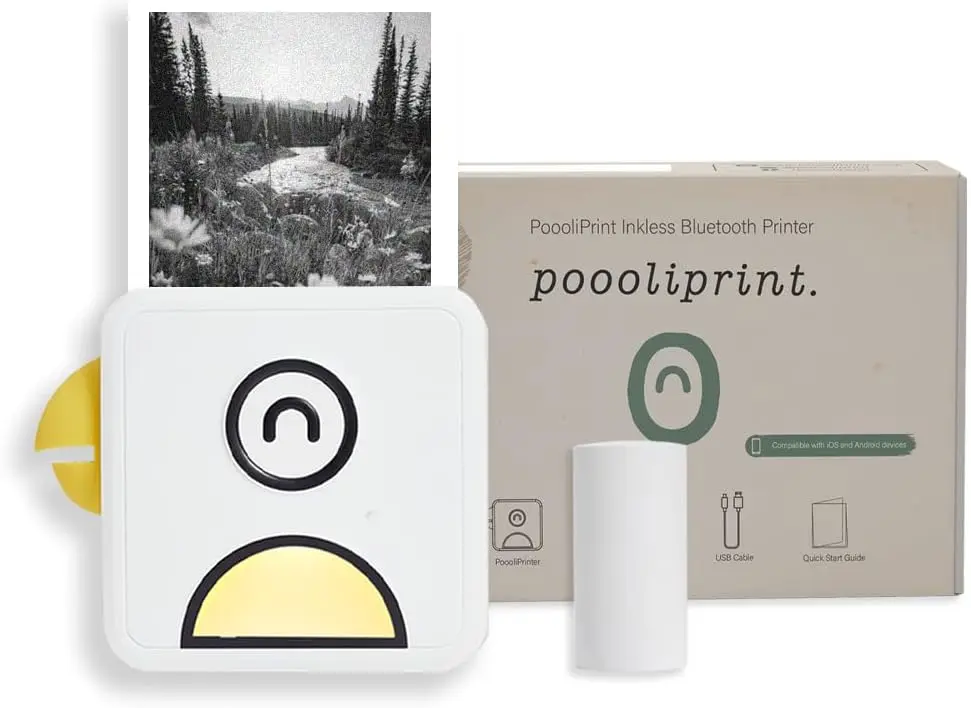 Mini Inkless Pocket Printer - Bluetooth Portable for iOS/Android, Print Photos, Labels, Notes
Mini Inkless Pocket Printer - Bluetooth Portable for iOS/Android, Print Photos, Labels, Notes