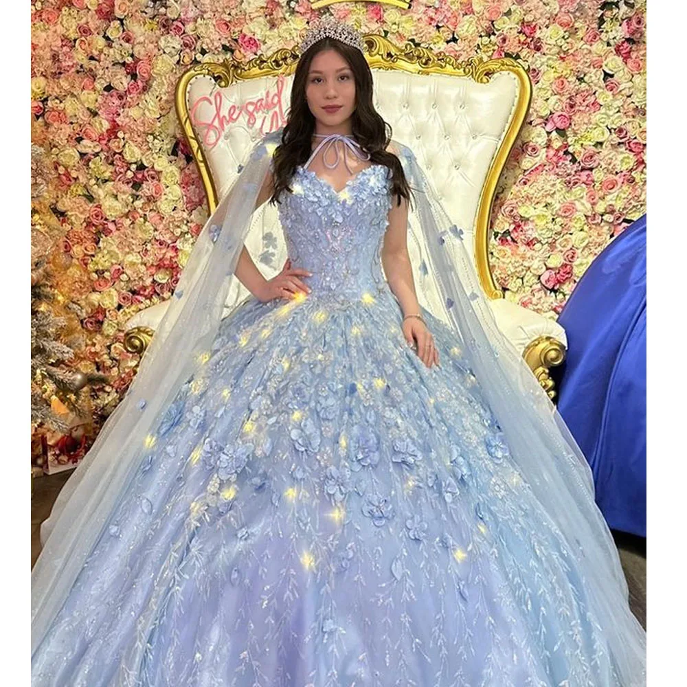 Sky Blue Quinceanera Sweet 16 Dresses Lace Applique Off Shoulder Lace-up Prom Ball Gowns Graduation 7th
Sky Blue Quinceanera Sweet 16 Dresses Lace Applique Off Shoulder Lace-up Prom Ball Gowns Graduation 7th