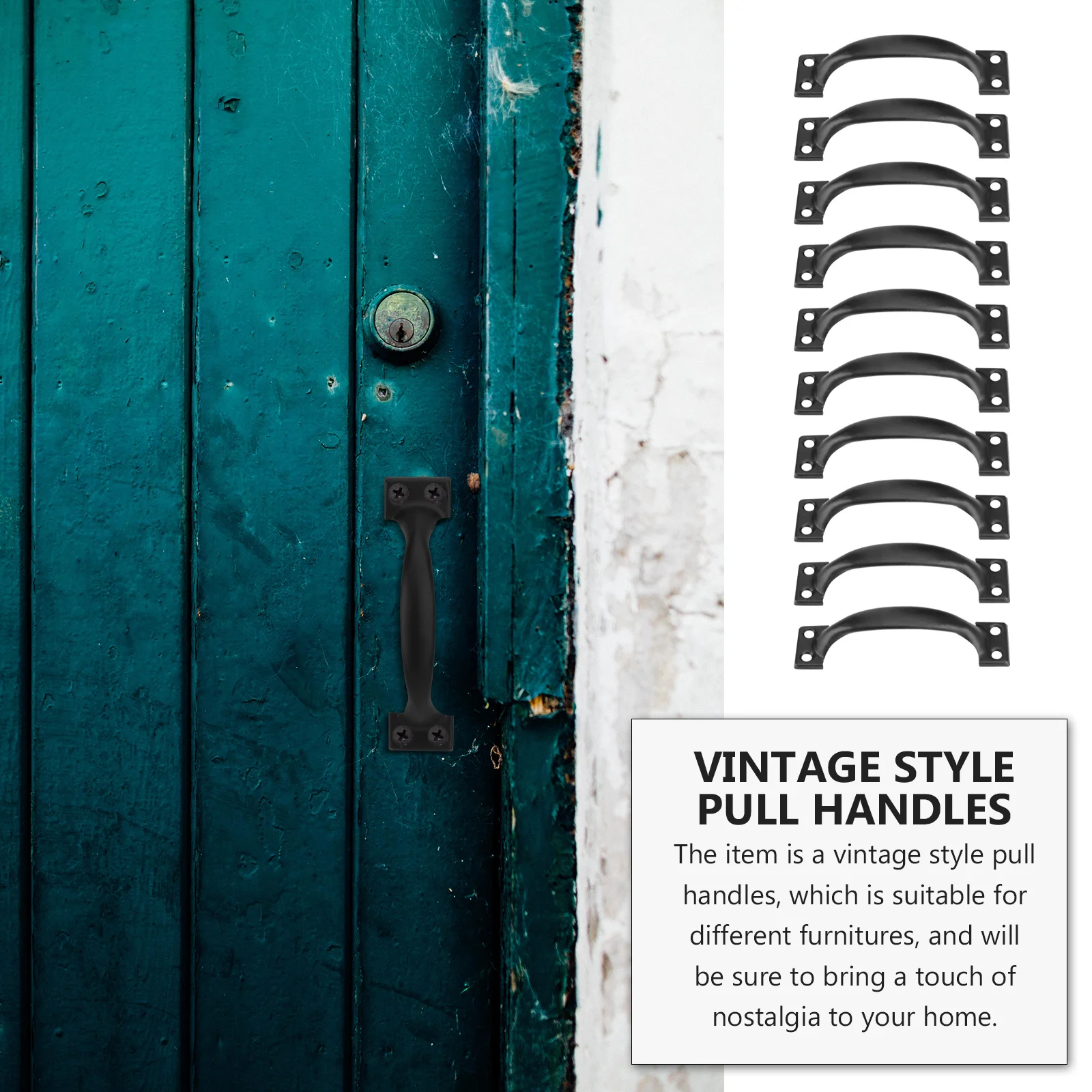 10Pcs Black Retro Style Drawer Pull Handles Dumpling Shape Vintage Cabinet Kitchen Cupboard Knob Replacement Comfortable Grip
10Pcs Black Retro Style Drawer Pull Handles Dumpling Shape Vintage Cabinet Kitchen Cupboard Knob Replacement Comfortable Grip