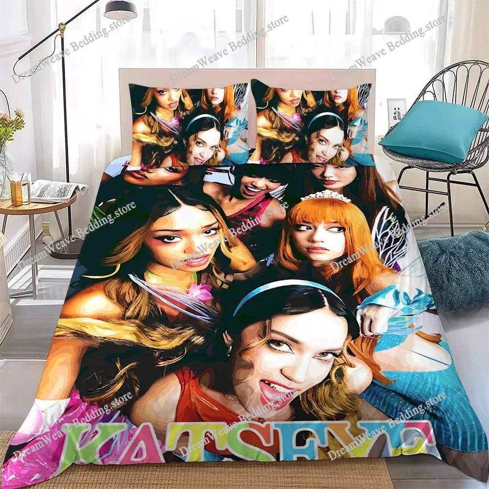 Kpop K-Katseye Duvet Cover Set Home Style Bedding Soft Laundry Cotton Bed Student Dormitory Gift
Kpop K-Katseye Duvet Cover Set Home Style Bedding Soft Laundry Cotton Bed Student Dormitory Gift