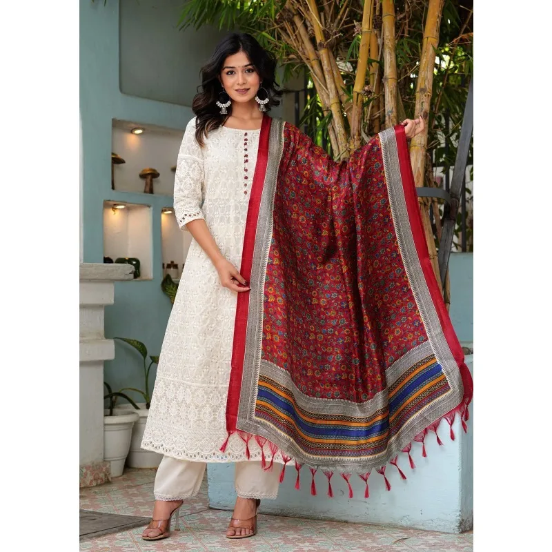 Chikankari Work Kurti Pant With Dupatta Set Women Anarkali Kurta Palazzo Dress
Chikankari Work Kurti Pant With Dupatta Set Women Anarkali Kurta Palazzo Dress