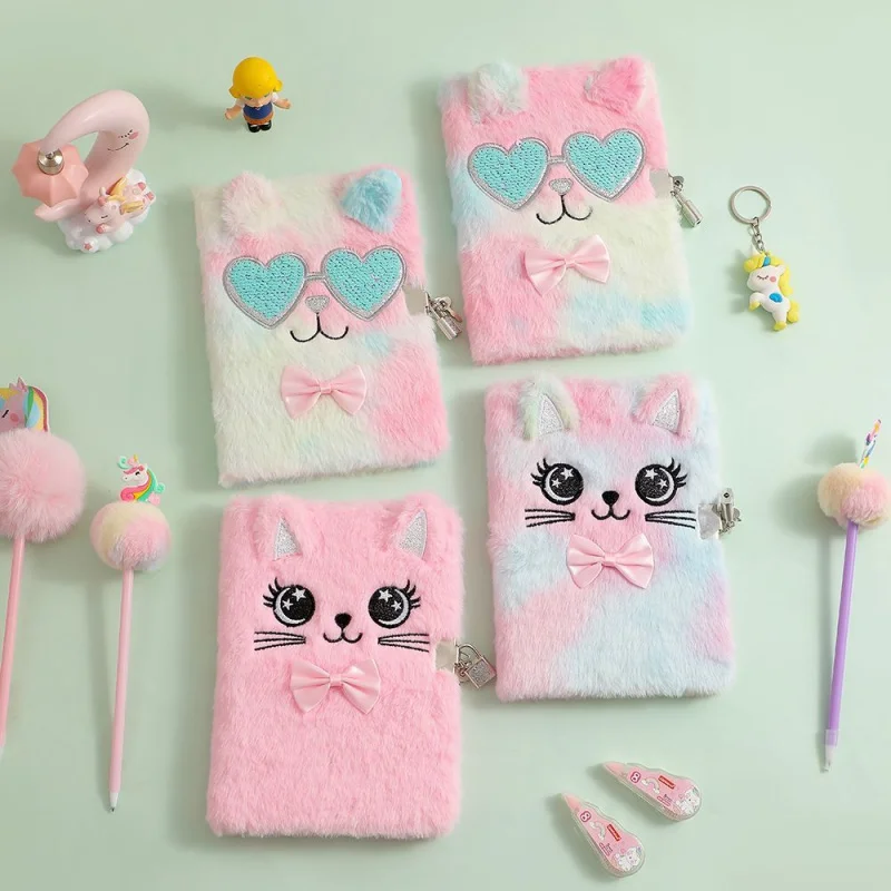 Custom A5 Cartoon Lock Notebook Big Eyes Children's Diary Student Writing Journal Plush Notebook
Custom A5 Cartoon Lock Notebook Big Eyes Children's Diary Student Writing Journal Plush Notebook