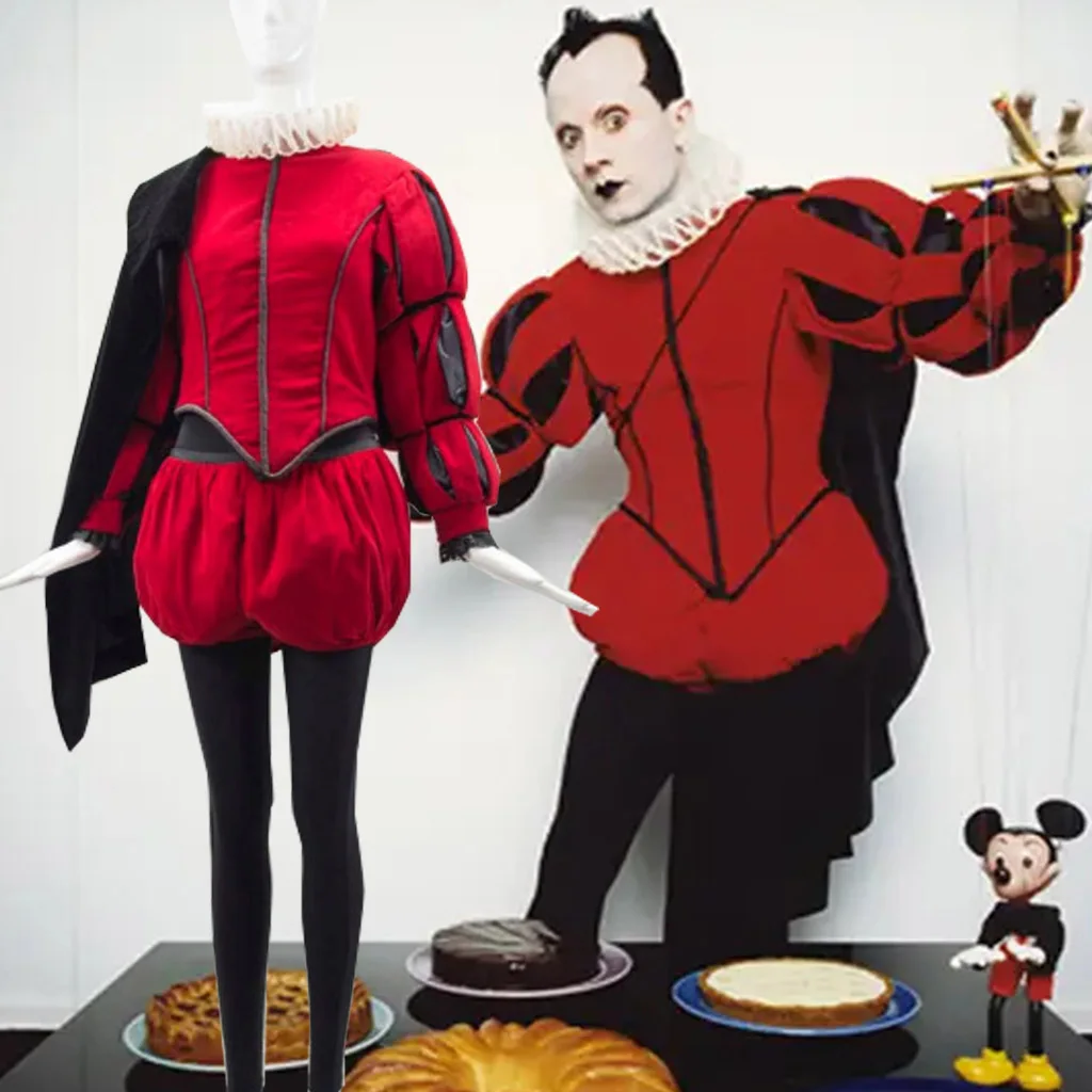 Custom Made Klaus Nomi Elizabethan Velvet Cosplay Costume Live Za Bakdaz Opera Red top Bloomers Cape Ruff Collar Suit
Custom Made Klaus Nomi Elizabethan Velvet Cosplay Costume Live Za Bakdaz Opera Red top Bloomers Cape Ruff Collar Suit