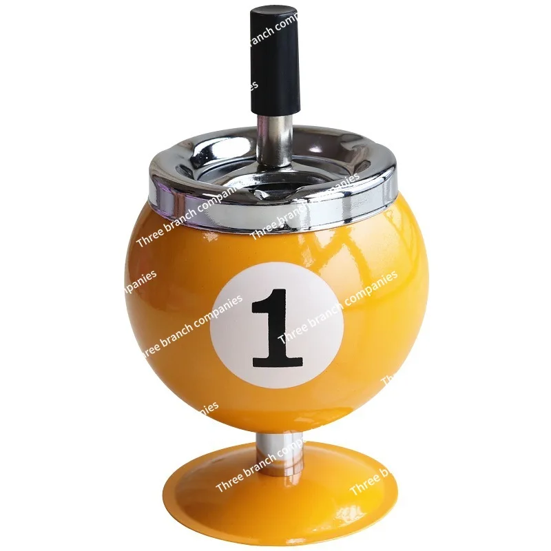 Hot Sale Creative Billiards Metal Ashtray with Cover Smoke Cup Anti-fly Ash Office Billiard Decoration
Hot Sale Creative Billiards Metal Ashtray with Cover Smoke Cup Anti-fly Ash Office Billiard Decoration