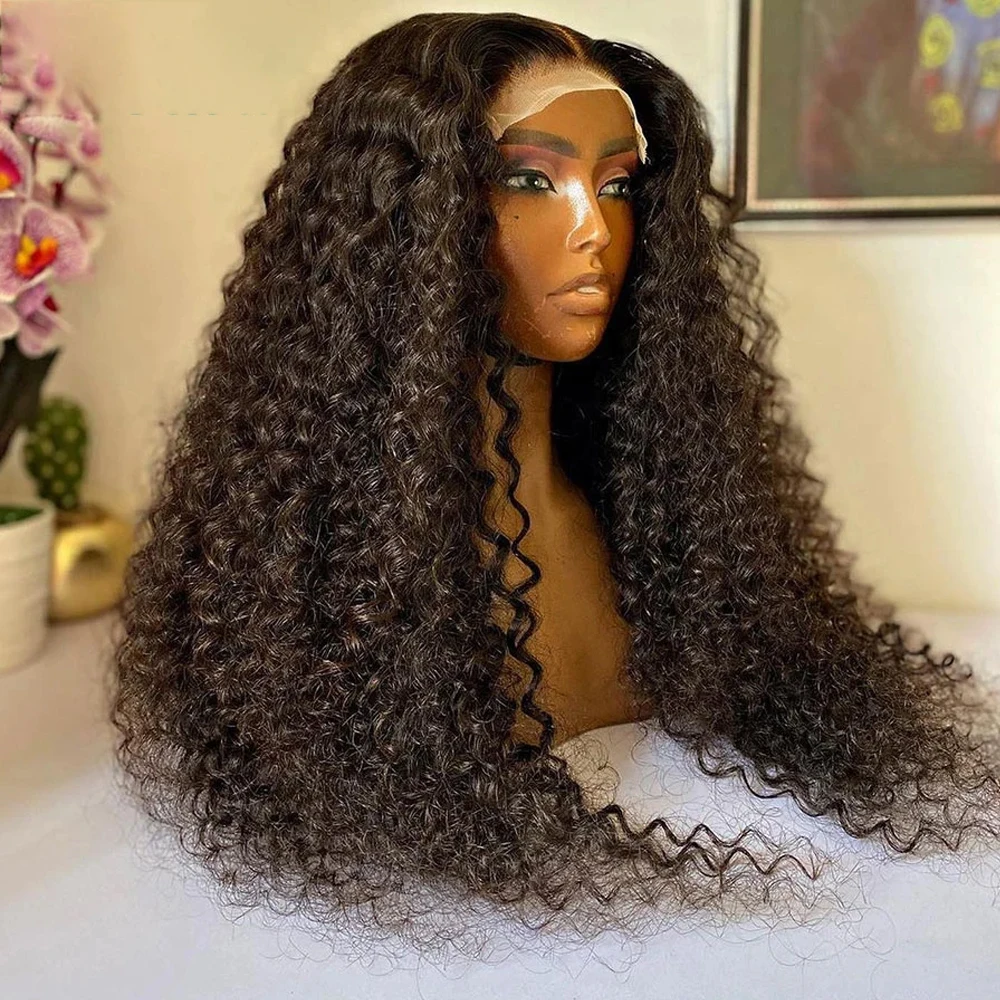 Curly Deep Lace Front Wig For Women Synthetic Lace Frontal Wigs Preplucked with Baby Hair 180 Density Glueless Natural Black
Curly Deep Lace Front Wig For Women Synthetic Lace Frontal Wigs Preplucked with Baby Hair 180 Density Glueless Natural Black