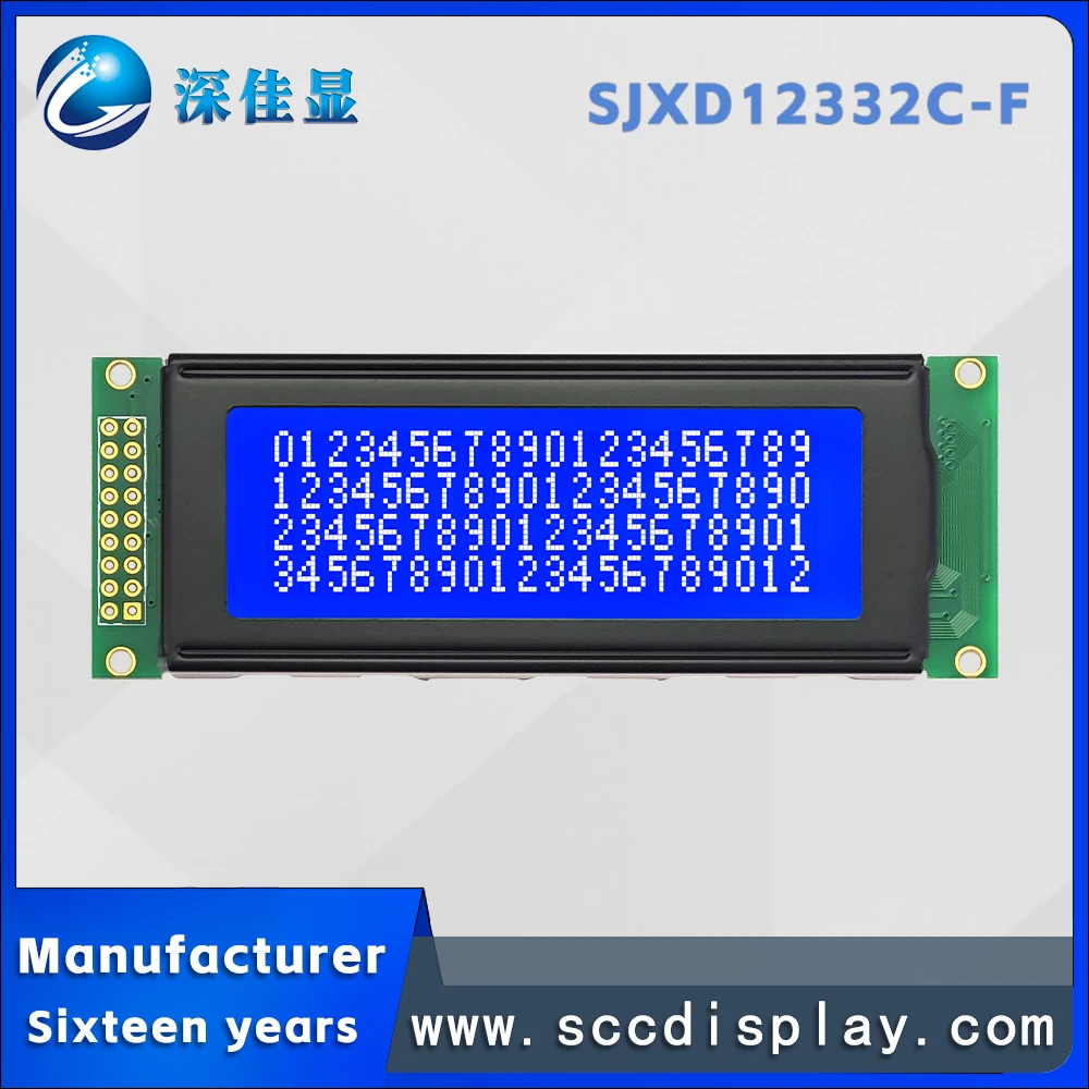Excellent High standard SJXD12332C-F STN Blue Negative LCD display screen Chinese font library 122*32 dot matrix LCM module
Excellent High standard SJXD12332C-F STN Blue Negative LCD display screen Chinese font library 122*32 dot matrix LCM module