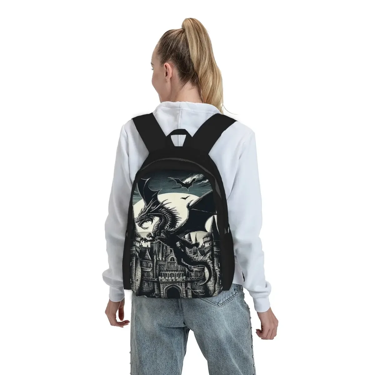 Fantasy Mythical Dragon And Castle Backpack Boys Girls BookBag Children School Bag Laptop Shoulder Bags for Men Women
Fantasy Mythical Dragon And Castle Backpack Boys Girls BookBag Children School Bag Laptop Shoulder Bags for Men Women