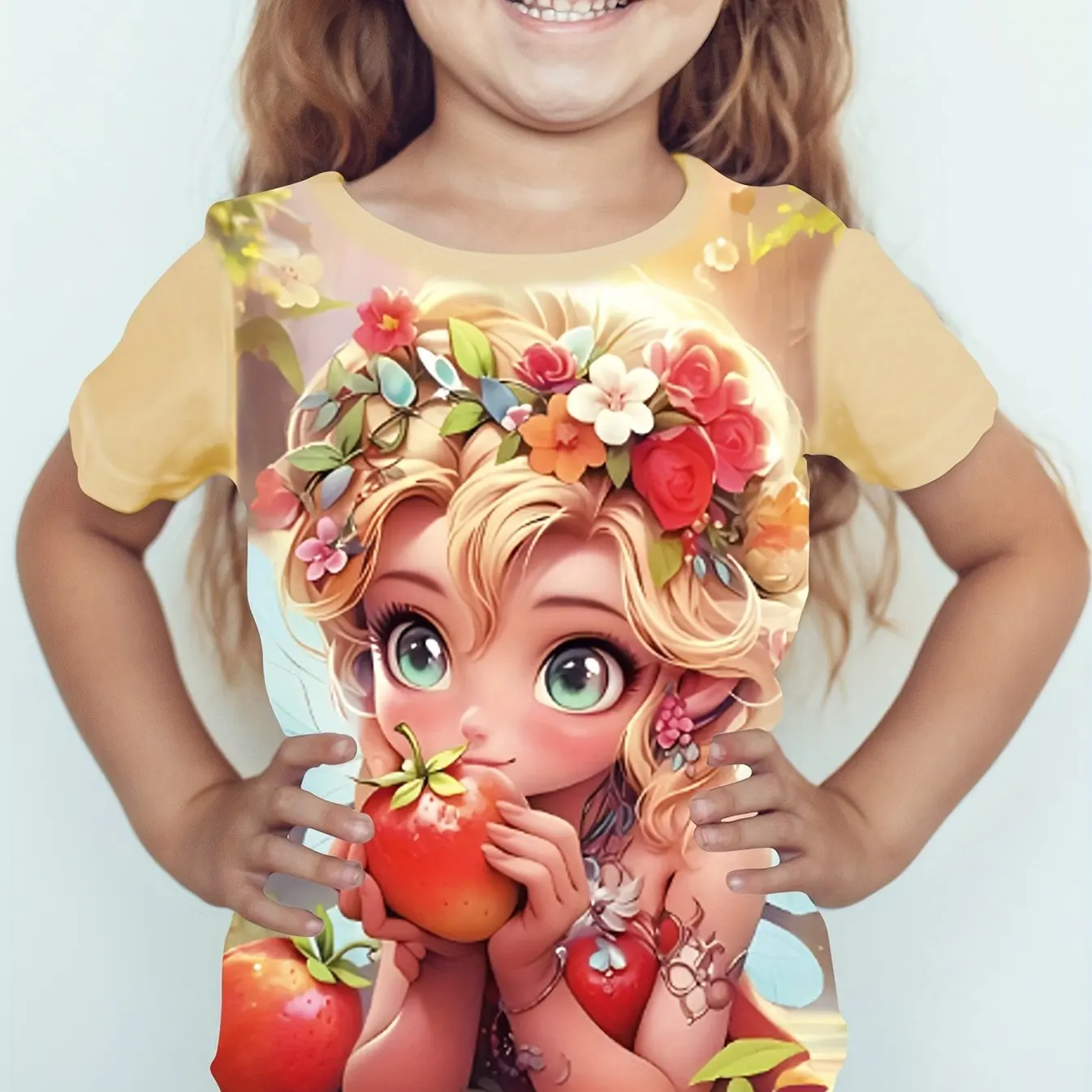 Children's Clothing Girl Clothes Short Sleeve Girl T-Shirt Cartoon Girl Print Cute Round Neck Girl Top Tee Kids Summer Clothes
Children's Clothing Girl Clothes Short Sleeve Girl T-Shirt Cartoon Girl Print Cute Round Neck Girl Top Tee Kids Summer Clothes