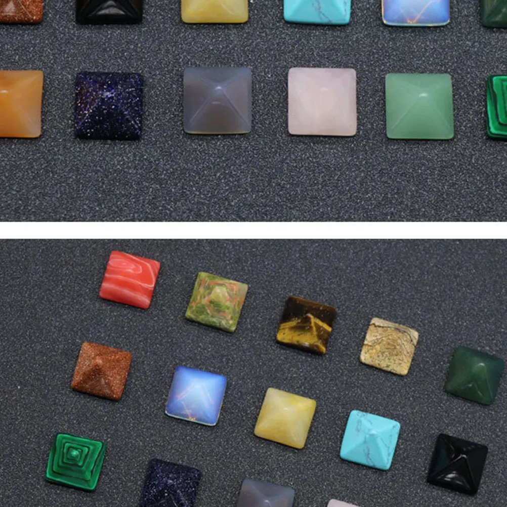 10Pcs Polished Natural Crystal Half Pyramid Stones Mixed Colors Flat Base Desktop Ornament Visual Enjoyment Decoration
10Pcs Polished Natural Crystal Half Pyramid Stones Mixed Colors Flat Base Desktop Ornament Visual Enjoyment Decoration