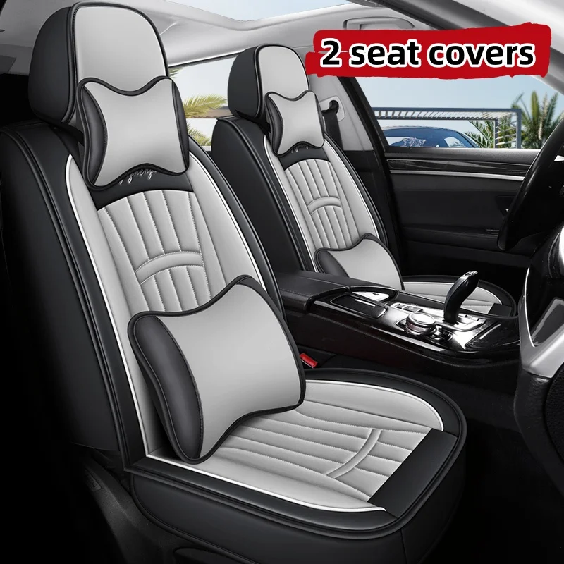 (Luxury Edition) Front 2 Seats, with 2 Headrests and 2 Lumbar Supports, Luxurious Pu Leather Full-Cover Car Seat Covers, Universal, Comfortable, Breathable, and Wear-Resistant, Suitable for All Seasons, Three-Dimensional Full-Wrap Design, Fits the Seat We
(Luxury Edition) Front 2 Seats, with 2 Headrests and 2 Lumbar Supports, Luxurious Pu Leather Full-Cover Car Seat Covers, Universal, Comfortable, Breathable, and Wear-Resistant, Suitable for All Seasons, Three-Dimensional Full-Wrap Design, Fits the Seat We