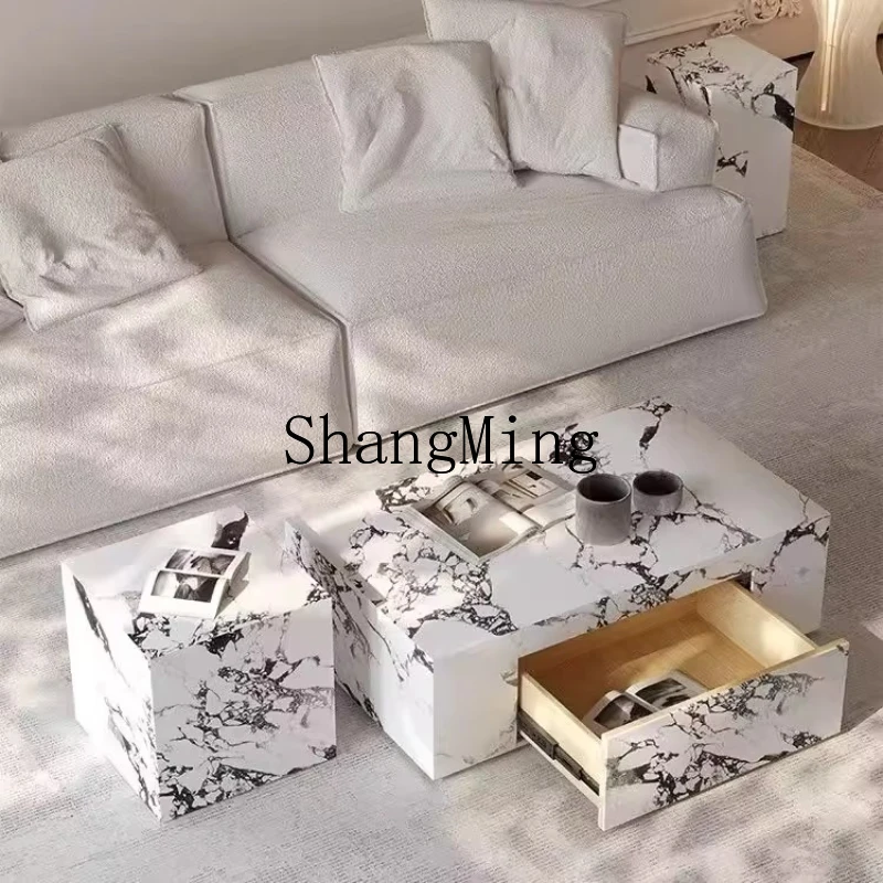 HJ light luxury marble coffee table living room household small apartment modern simple high-end coffee table
HJ light luxury marble coffee table living room household small apartment modern simple high-end coffee table