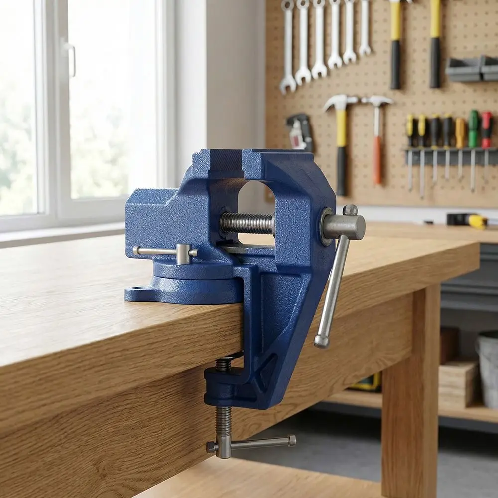 Clamping Cast Steel Portable Small Vice Heavy-Duty Compact Table Clamp Non-Slip Jaw Heavy-Duty Work Vise DIY Projects
Clamping Cast Steel Portable Small Vice Heavy-Duty Compact Table Clamp Non-Slip Jaw Heavy-Duty Work Vise DIY Projects