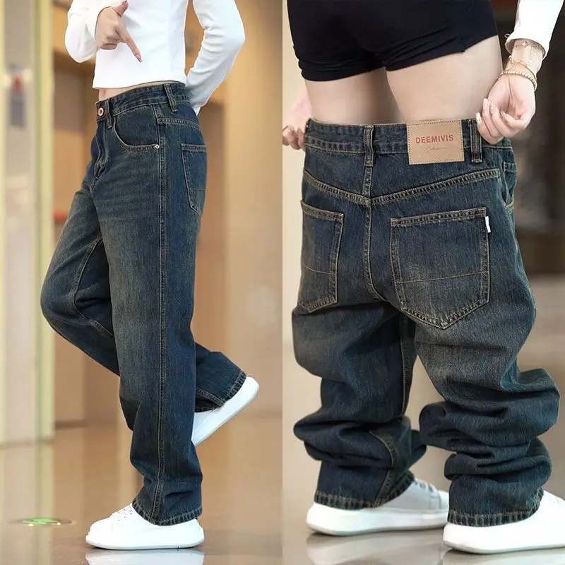 Мужские джинсы в стиле ретро, американские, свободного прямого кроя, классические, модные, молодежные, трендовые 2025 года, брендовые, со средней посадкой, из стираного хлопка
Мужские джинсы в стиле ретро, американские, свободного прямого кроя, классические, модные, молодежные, трендовые 2025 года, брендовые, со средней посадкой, из стираного хлопка