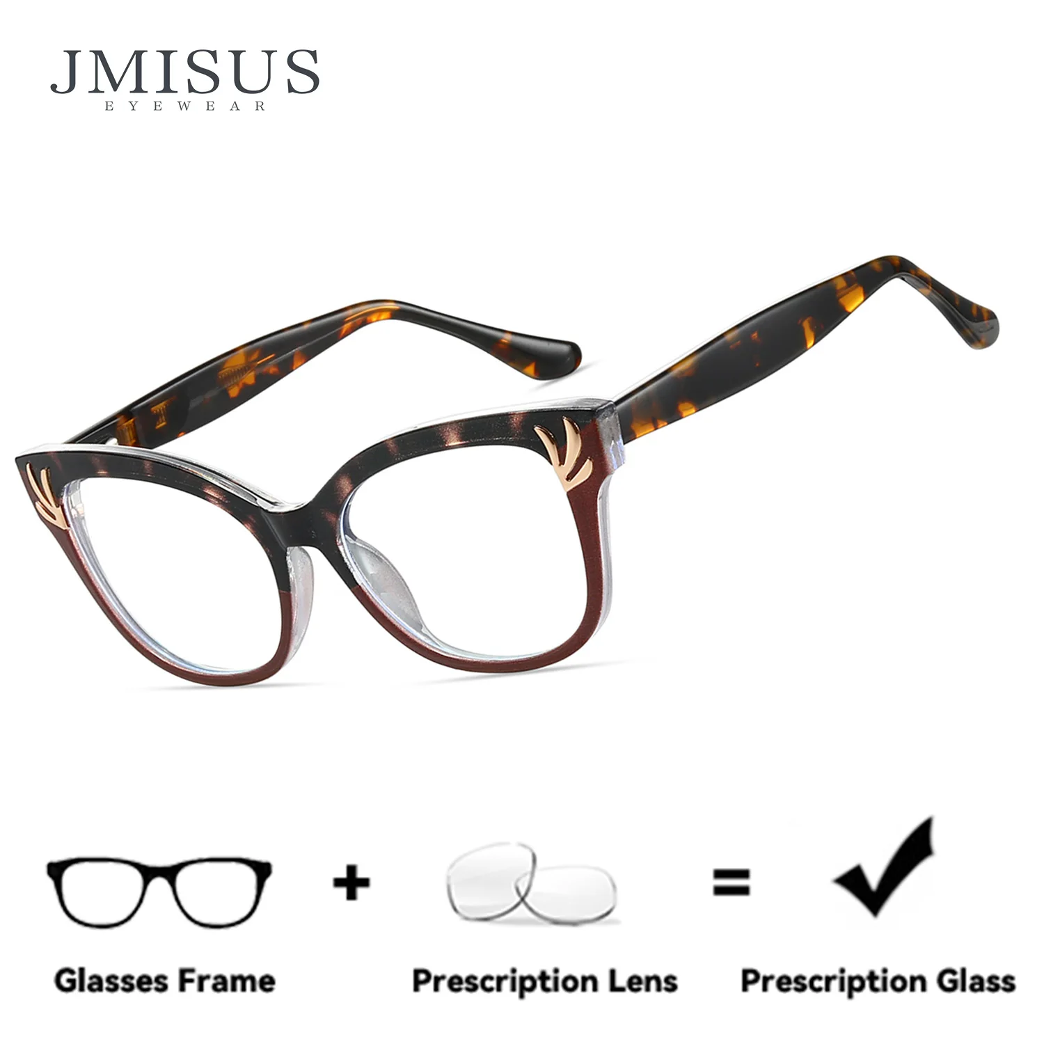 JMISUS Custom Cat Eye Handmade Acetate Optical Glasses for Woman Anti-Blue Light Square Multifocal Prescription Eyewear
JMISUS Custom Cat Eye Handmade Acetate Optical Glasses for Woman Anti-Blue Light Square Multifocal Prescription Eyewear