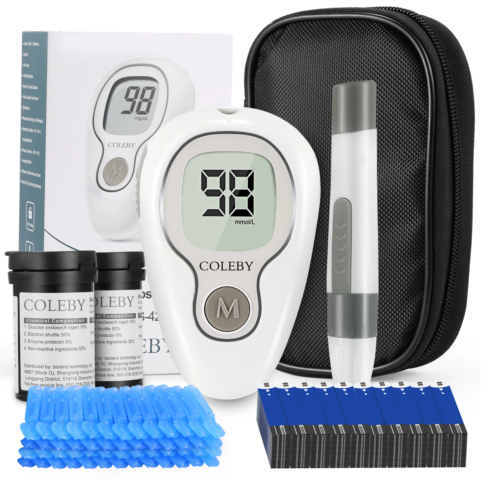 COLEBY G-427B Blood Glucose Meter No Coding Auto Strip-ejection 20 Memories Home Blood Glucose Meter
COLEBY G-427B Blood Glucose Meter No Coding Auto Strip-ejection 20 Memories Home Blood Glucose Meter
