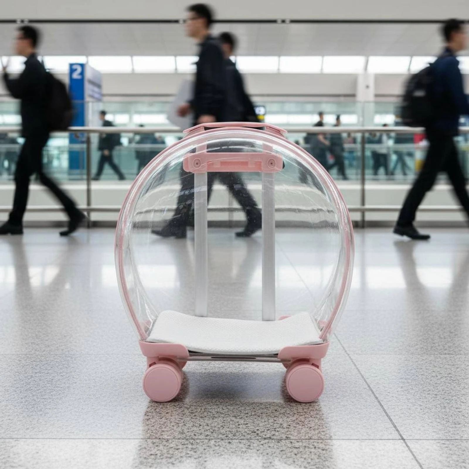 Transparent Pet Carrier Large Capacity Feline Carrier Trolley Feline Trolley Case Telescoping Handle Clear Shell for Travel
Transparent Pet Carrier Large Capacity Feline Carrier Trolley Feline Trolley Case Telescoping Handle Clear Shell for Travel