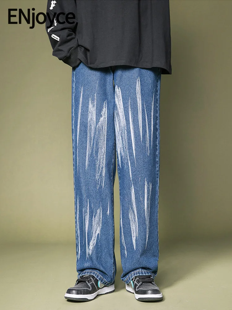 ENjoyce Spring Fall Men Vintage Tie-dye Printed Wide Leg Jeans Streetwear Casual Loose Pants Cargo Denim Straight Trousers
ENjoyce Spring Fall Men Vintage Tie-dye Printed Wide Leg Jeans Streetwear Casual Loose Pants Cargo Denim Straight Trousers