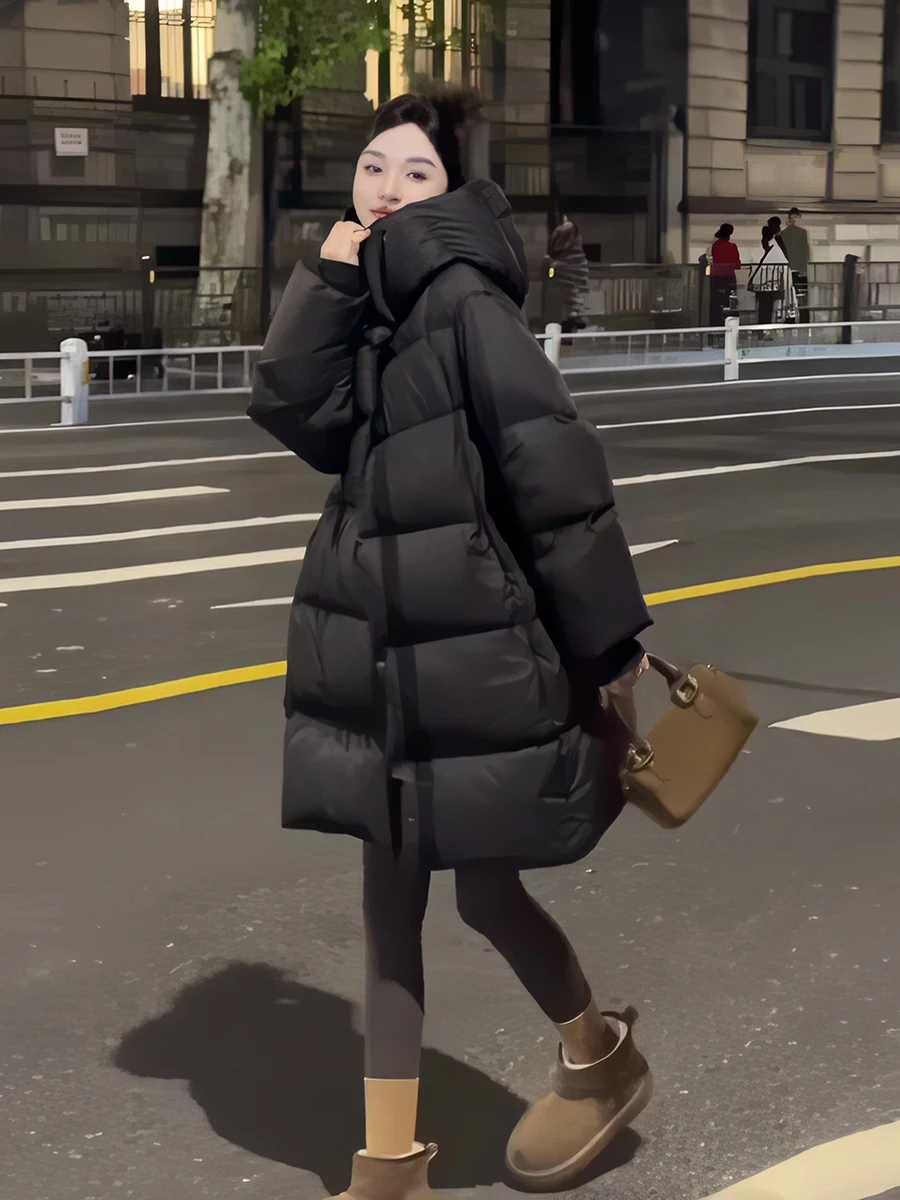 Women's Mid-Length down Jacket 2026 Winter New Korean Style 90% White Duck down Lightweight Warm Bread Style Commute Style
Women's Mid-Length down Jacket 2026 Winter New Korean Style 90% White Duck down Lightweight Warm Bread Style Commute Style